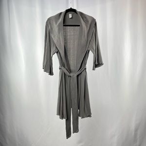 Kate Quinn Organic Cotton Robe in Grey Size Small Medium